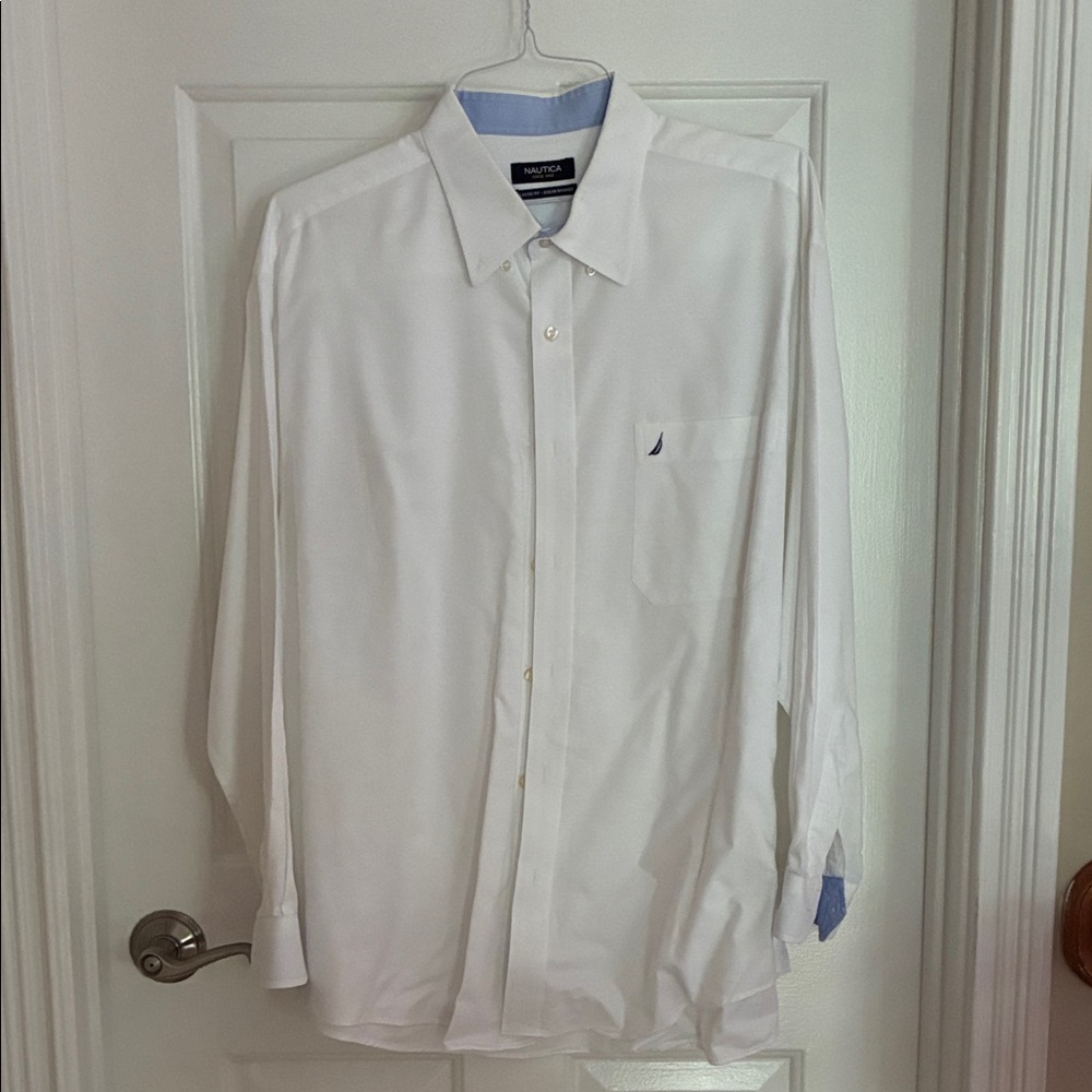 Nautica Men's Crisp White Dress Shirt